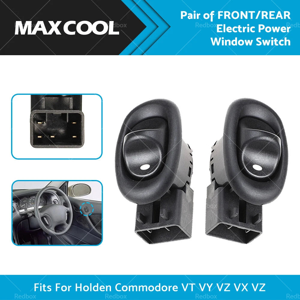 Pair of Front Electric Power Window Switches for Holden Commodore (1997-2006)