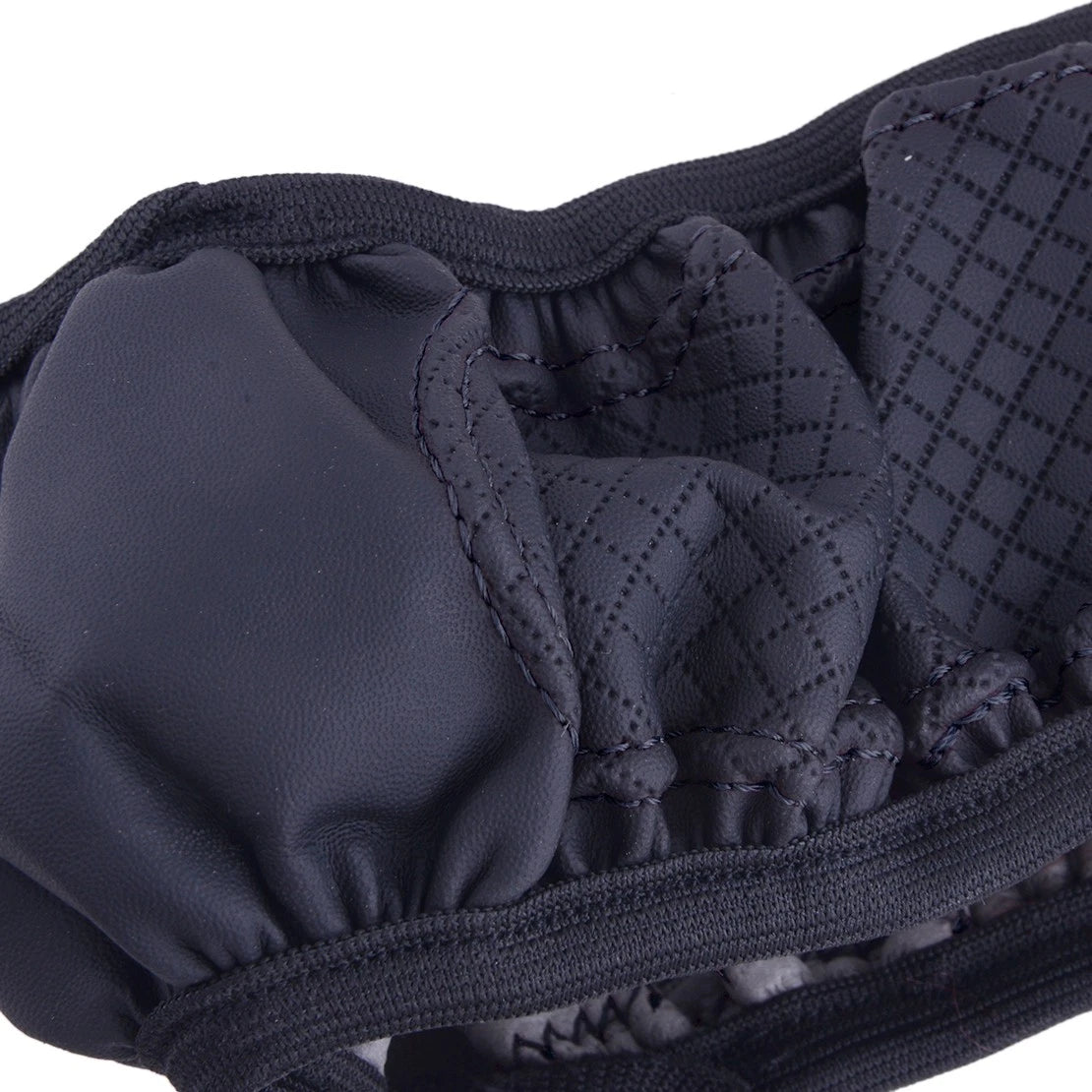 Black Leather Steering Wheel Cover for Car Accessories