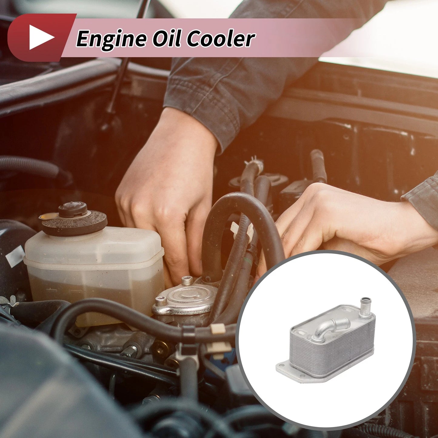 Engine Oil Cooler for VOLVO S40 II (2004-2012) 1 x Trans Cooler