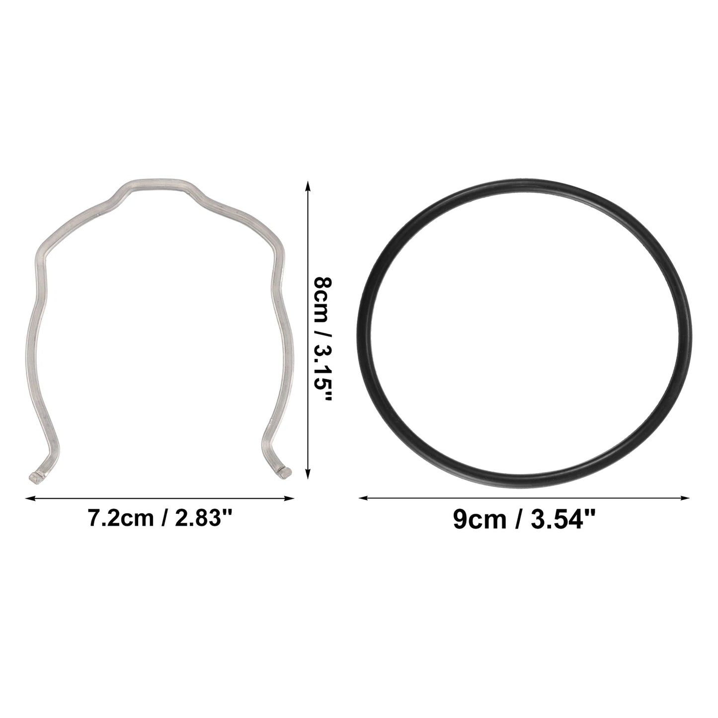 Car Charge Pipe C Clip Set with O Ring Seal for BMW N54 N55 335i (2007-2013)