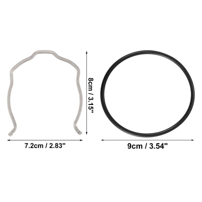 Car Charge Pipe C Clip Set with O Ring Seal for BMW N54 N55 335i (2007-2013)