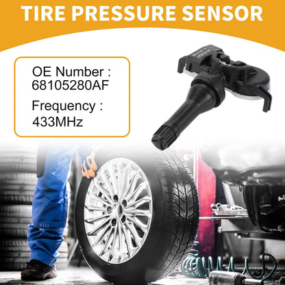 Tire Pressure Sensor 433MHz for Jeep Renegade (2015-2016) 1 x Sensor