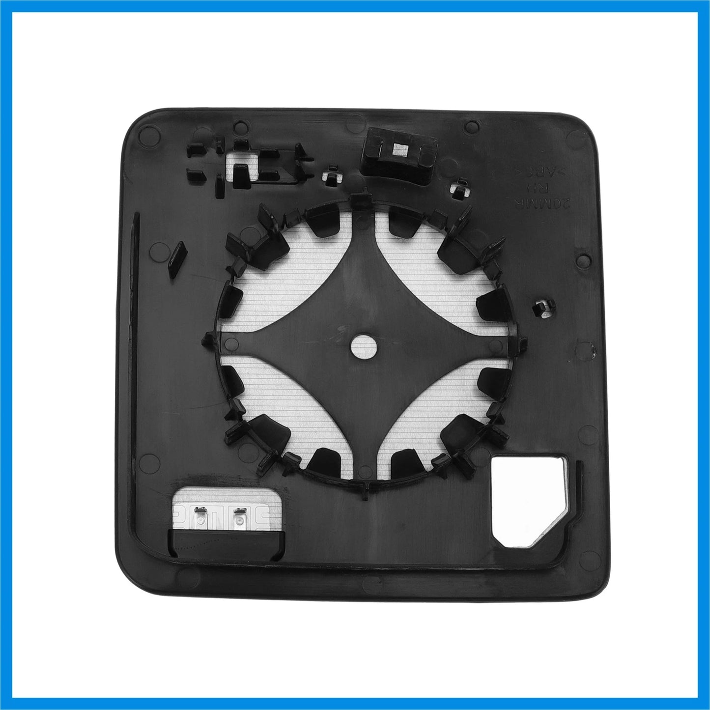 Heated Right Passenger Side Mirror Glass with Backing Plate for Jeep