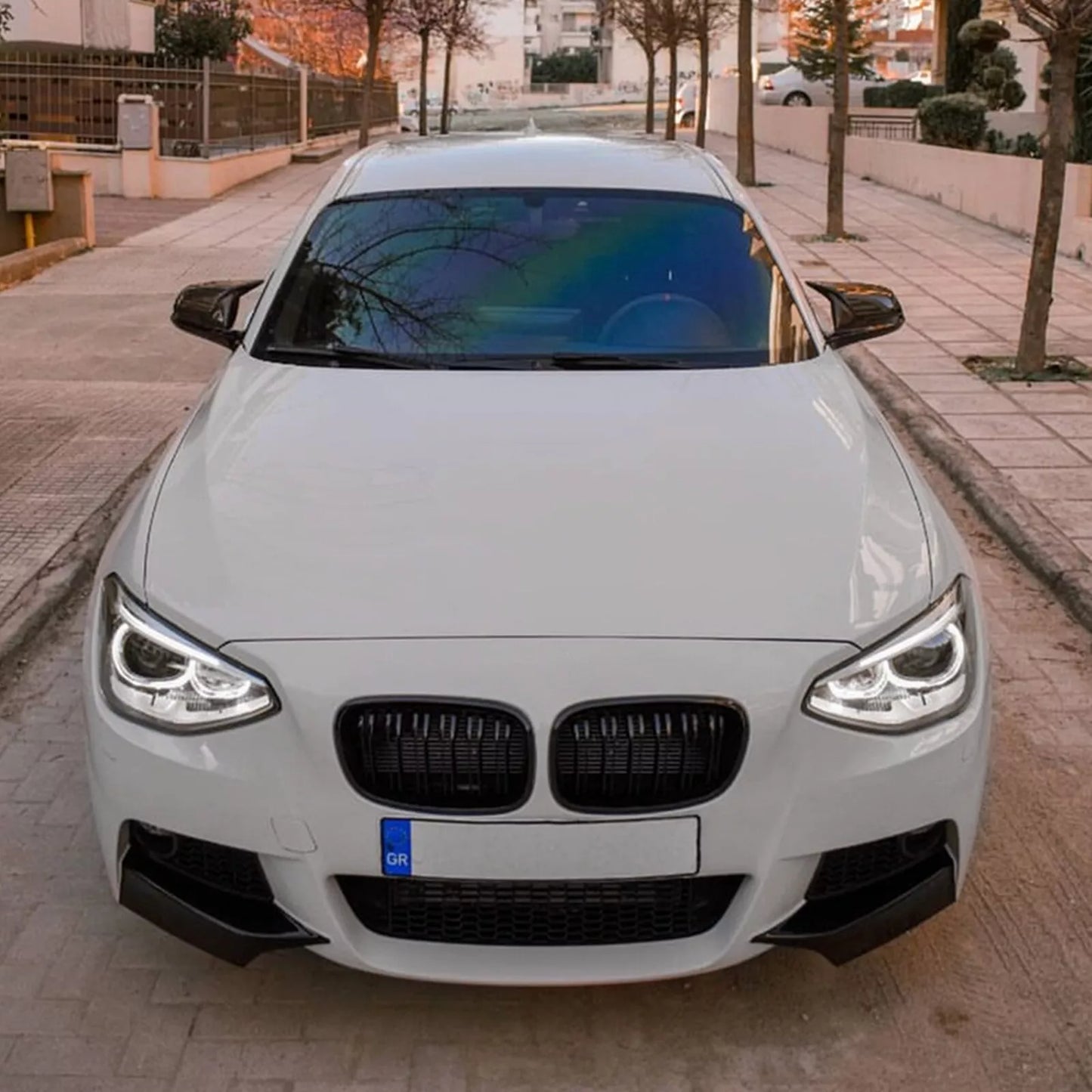 2 x Gloss Black Front Bumper Side Splitters for BMW F20 F21 (2012-2014)