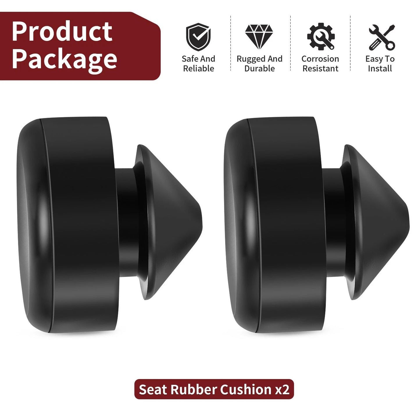 Set of 2 Seat Cushion for Honda ATV UTV MC/Scooter