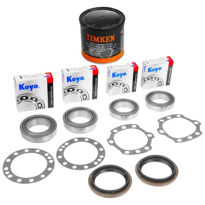 2 x Rear Japanese Wheel Bearing Kits + Grease for Landcruiser 78 79 Series