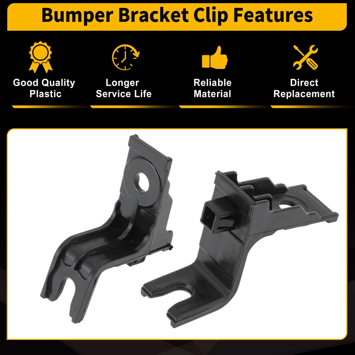 Front Bumper Filler Clip Bracket for Toyota Tacoma (2012-2015) 2 x Pcs
