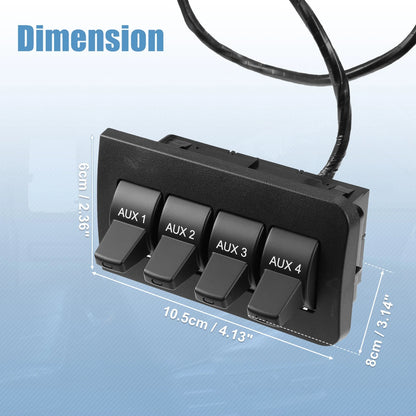 Rocker Switch Box Warning Lights for Ford (2009-2014)