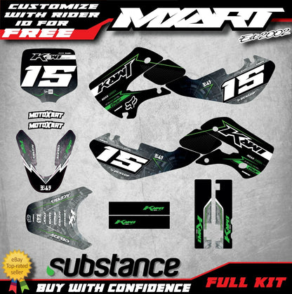 Custom Graphics Kit BOSS Style for Kawasaki KX 65 (2000-2020) Decals