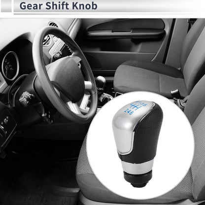 6 Speed Shift Knob for Ford Focus MK2 FL (2008-2011) - Plastic Blue Black Silver