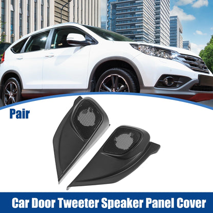 Car Door Tweeter Speaker Panel Cover Trim for Honda CR-V (2012-2015) Black