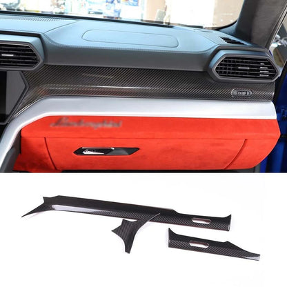 100% Carbon Fiber Interior Dash Panel Trim Cover For Lamborghini URUS 2018-2024