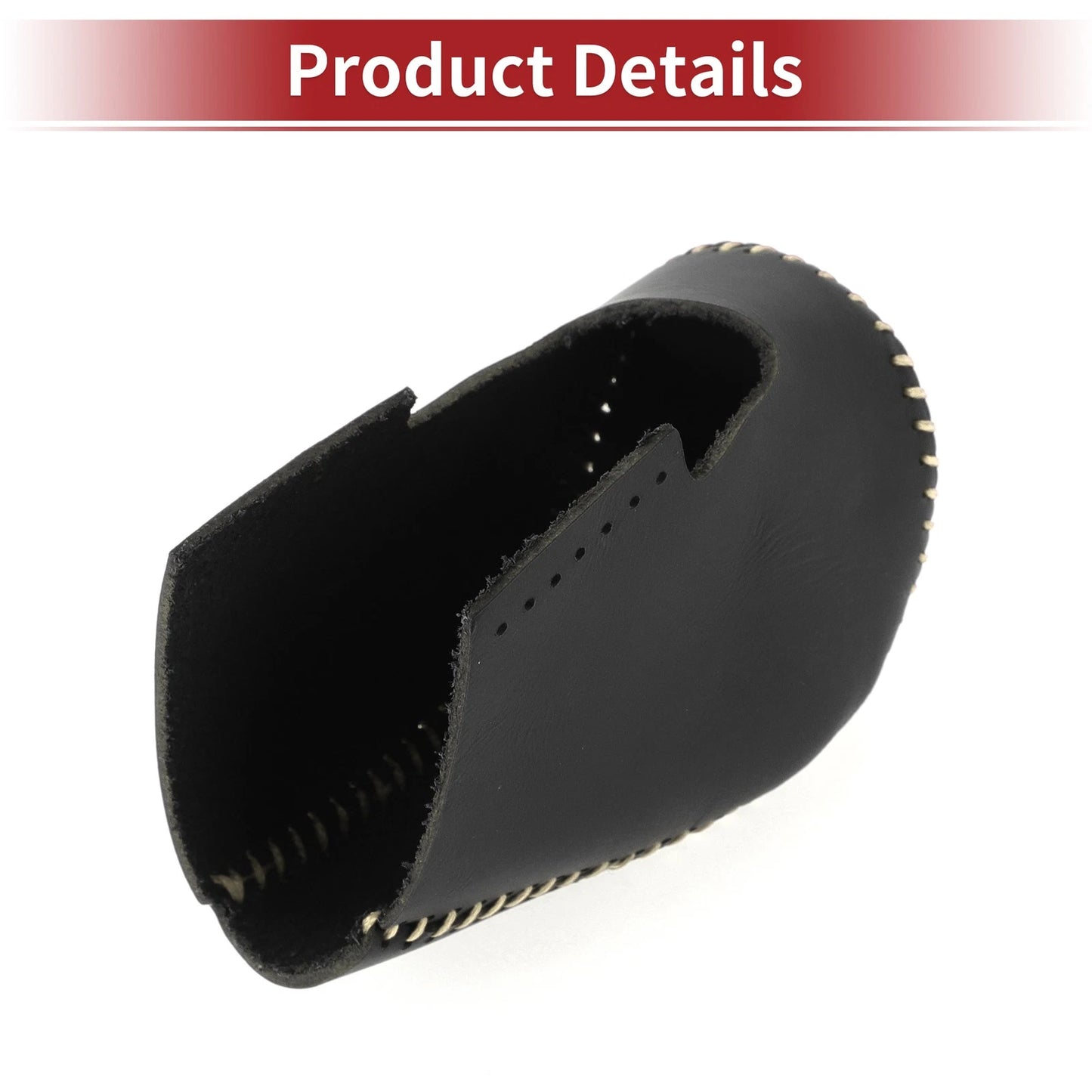 Car Gear Shift Knob Cover for Honda HR-V 2023-2024 Black Beige Faux Leather
