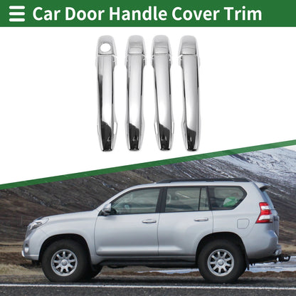 Smart Car Door Handle Cover Trim for Toyota Prius (2010-2015) Silver Tone