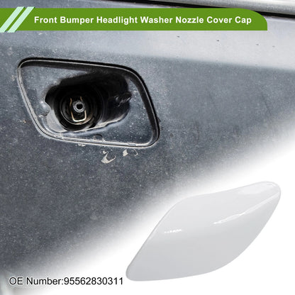 Left Washer Nozzle Cover Cap for Porsche Cayenne Turbo White
