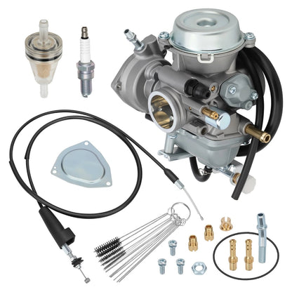 Carburetor & Throttle Cable & Fuel Filter for Suzuki Ozark 250 LTF250(2002-2007)