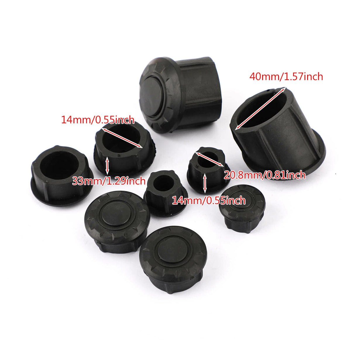 9 Frame Cover Caps for BMW R 1200 1250 GS LC ADV (2013-2023)