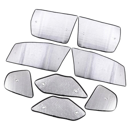 4 x Side Window Silver Privacy Sunshade Covers for Honda Fit (2008-2013)