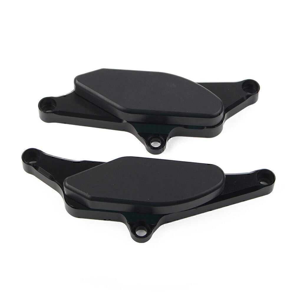 Black Engine Slider Crash Protector Pads for Yamaha Vmax 1700 (2009-2018)