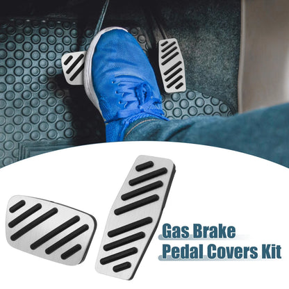 Foot Pedal Cover Kit for Chevrolet Impala (2015-2020) Silver Tone
