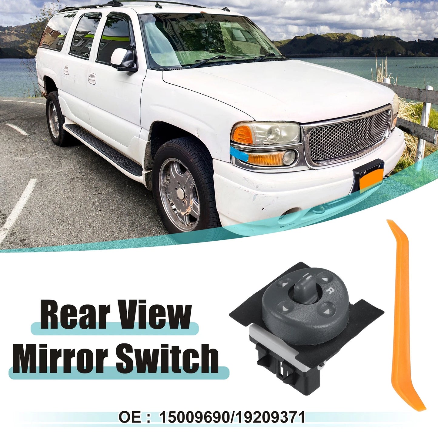 1Set Rear View Mirror Remote Control Switch for GMC