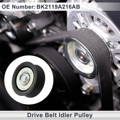 Drive Belt Idler Pulley for Ford Transit (2012-2024) - Black 1 Pc