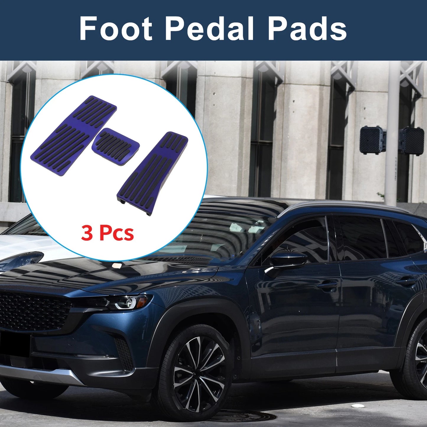 3 x Automatic Foot Accelerator Pedal Covers for Mazda CX50/CX60 (2023-2025)