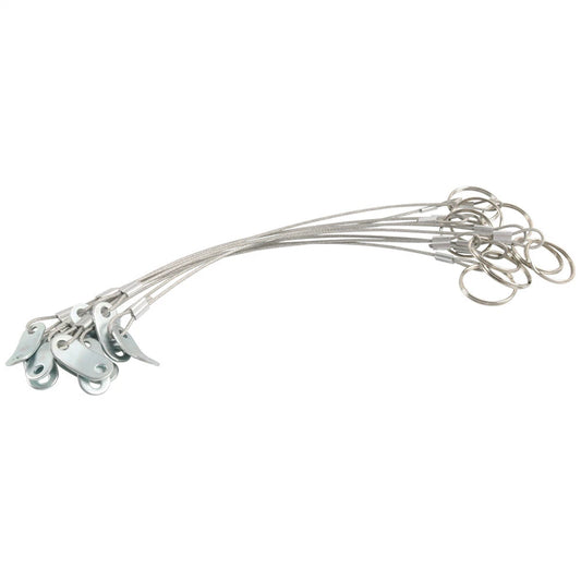 10Pcs D-TYPE Lock Pin & Rope Safety Coupler Pin for Trailers