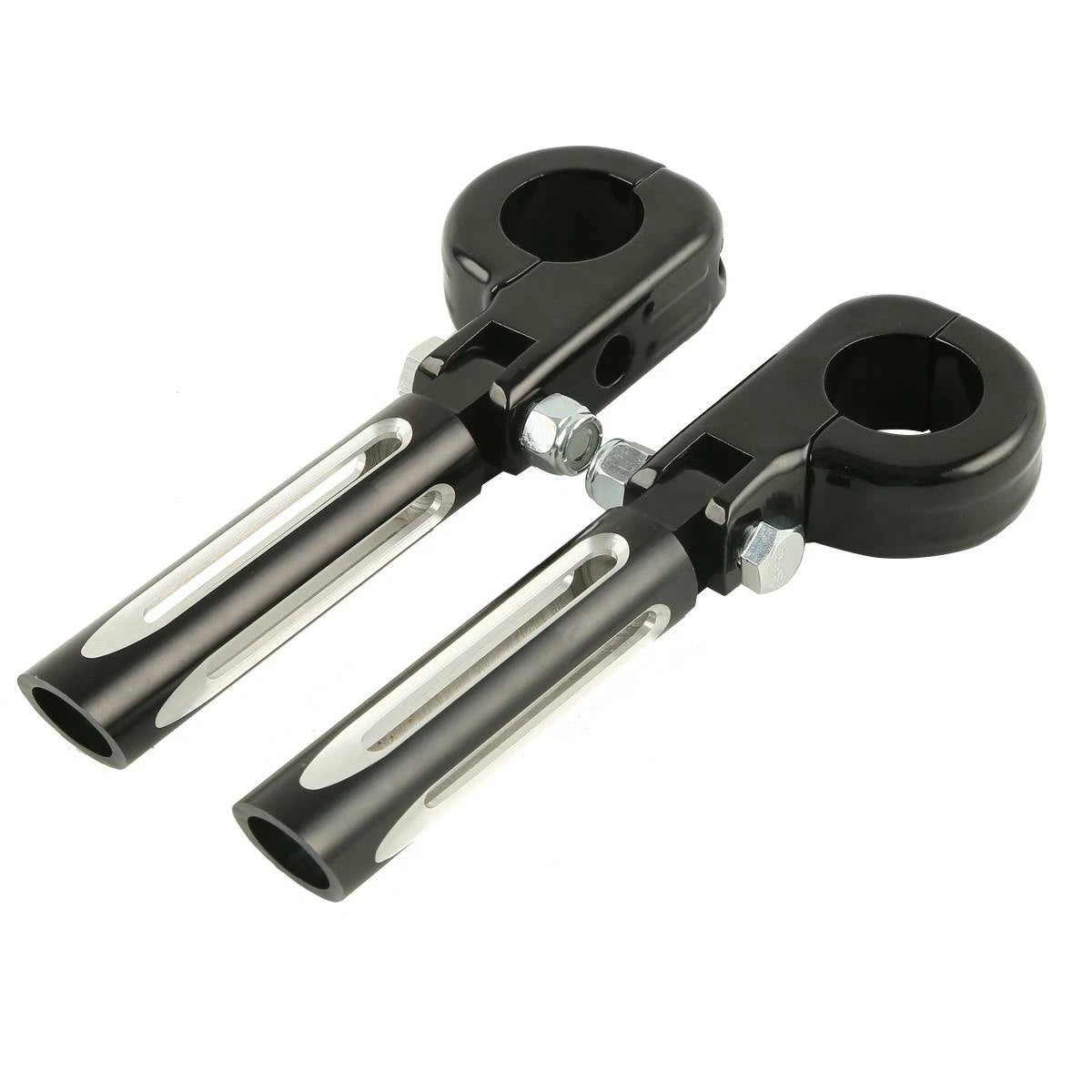1 1/4 32mm Highway Bar Engine Guard Footpeg Mount for Harley Touring Black
