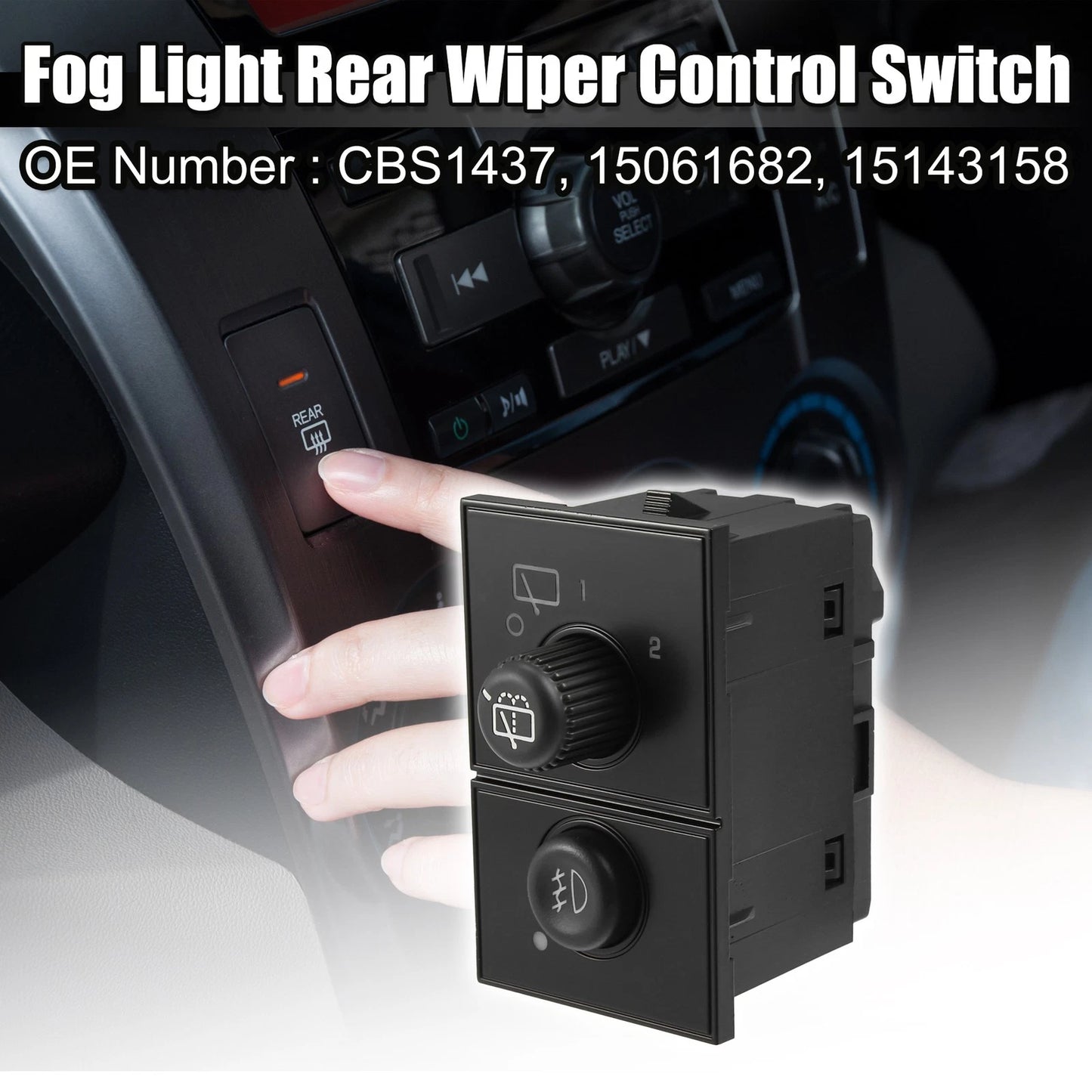 Fog Light Rear Wiper Control Switch for GMC Yukon (2003 - 2006)