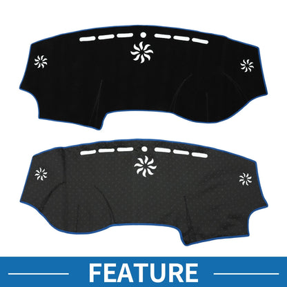 Dashboard Dash Cover Mat for Chrysler 300 300C Sun Protector Pad Black Blue