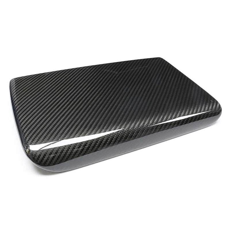 DRY Carbon Center Console Cover Armrest Box Trim for Tesla Model S/X 2021+