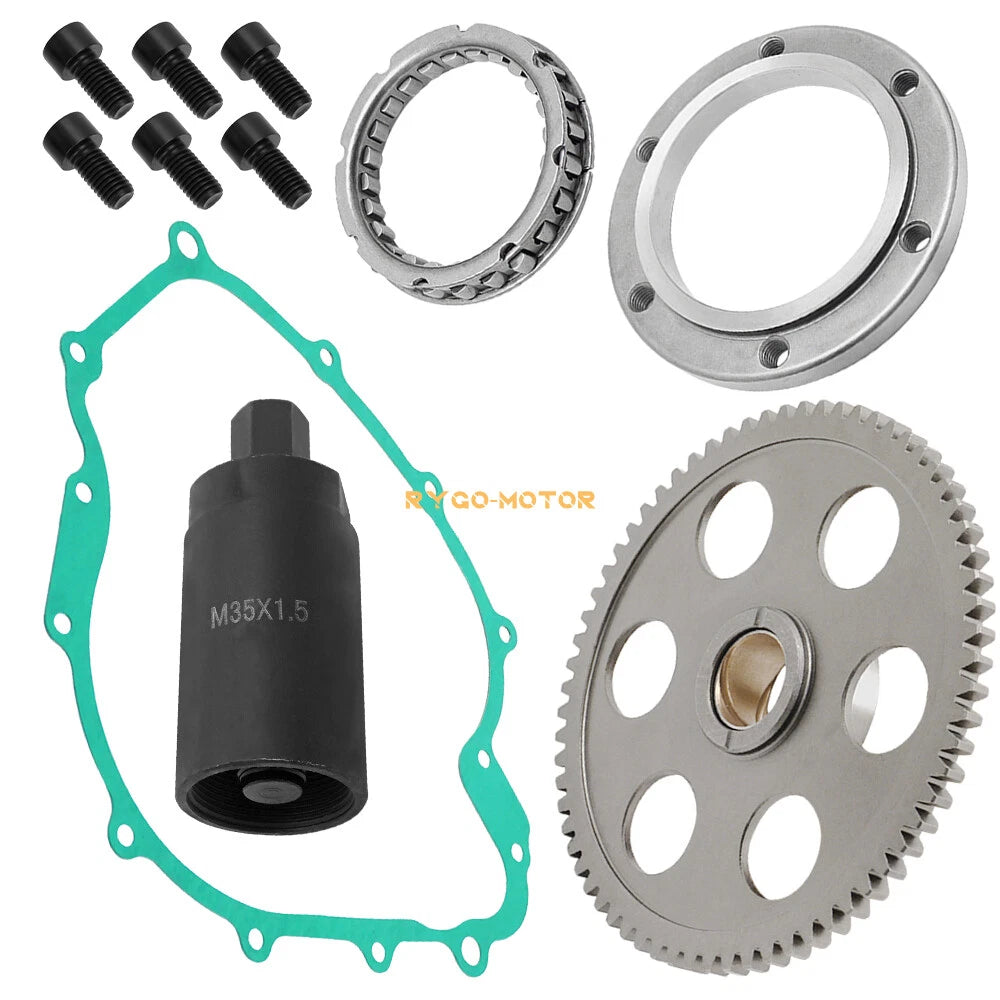 Starter Clutch 67T Gear Flywheel Puller for Yamaha Grizzly 660 (2003-2008)