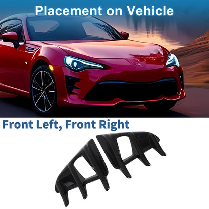 2 x Car Front Left Right Headlight Trim Bezels for Toyota 86 (2016-2020)