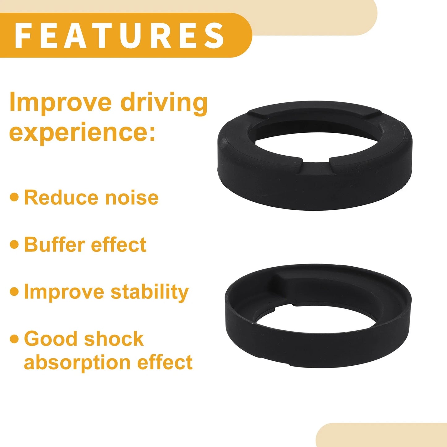 Coil Spring Insulators for BMW 528i 2008-2010 Rubber 1 x Pair