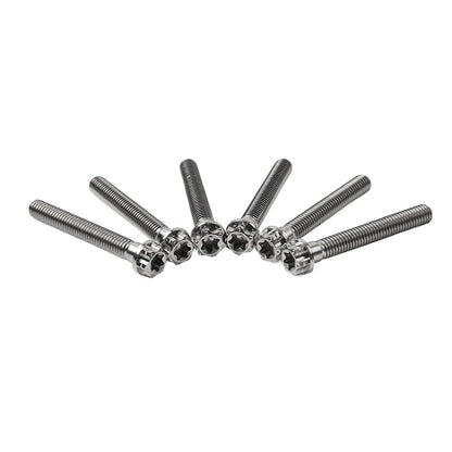 6pcs M8x50mm Titanium Torx Head Flange Screws for Motorcycle Bike