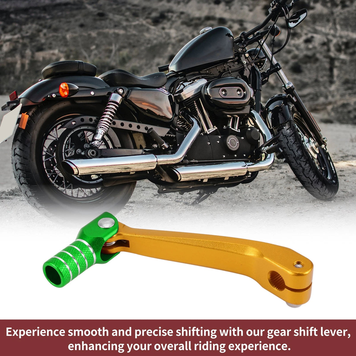 Gear Shift Lever for Honda CRF150F - Gold Green Silver Tone (2003-2023)