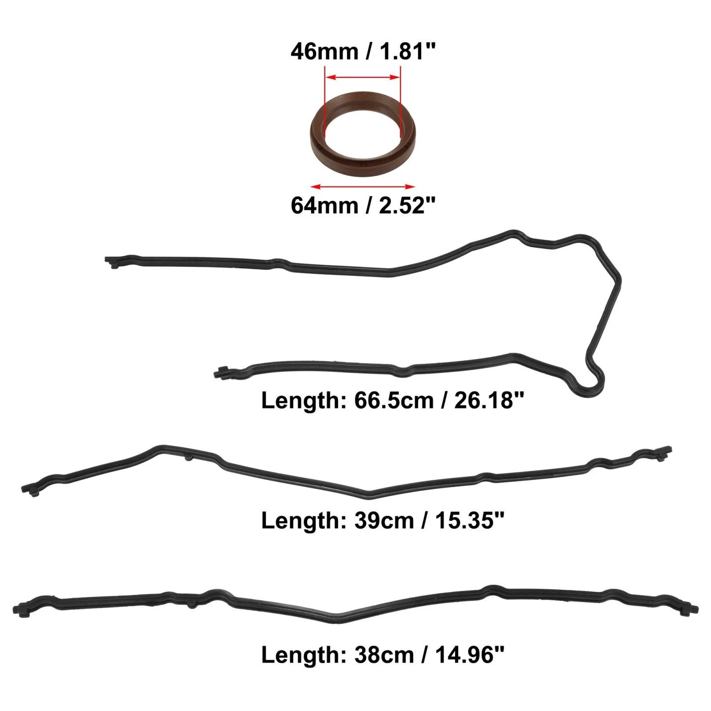 Timing Cover Seal Gasket Set for Ford E-150 E-250 F-150 E-350 F53