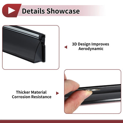 Window Deflectors 1 Set for Nissan Versa Sedan (2012-2019)