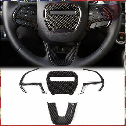Steering Wheel Cover Trim for Dodge Challenger Charger (2015-2023)