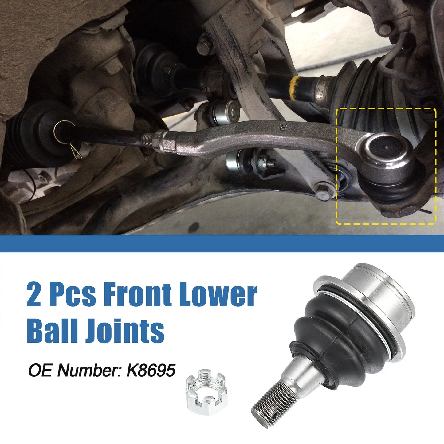 Front Lower Ball Joints for Ford Expedition, F150, Mazda B2500 (2000-2006)