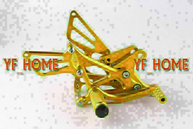 Rearset Footrest Pegs for Kawasaki Ninja ZX6R (2005-2008) - Gold