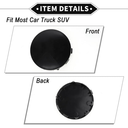 Hub Center Caps  56.5mm for BMW 5 Series G30 (2017-2023) 2.22in OD ABS Black