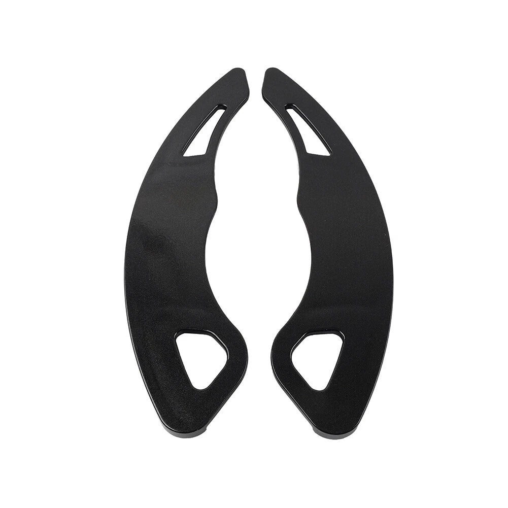 Black Steering Wheel Paddle Shifter Extensions for VW Golf, Polo, Jetta, Scirocco (2013-2020)