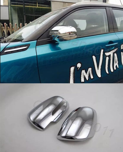 Chrome Side Mirror Covers for Suzuki VITARA (2018-2023) 2 x Pieces