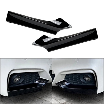 2 x Front Bumper Side Air Vent Splitter Lip for BMW 2 Series F22/F23 (2014-2022)