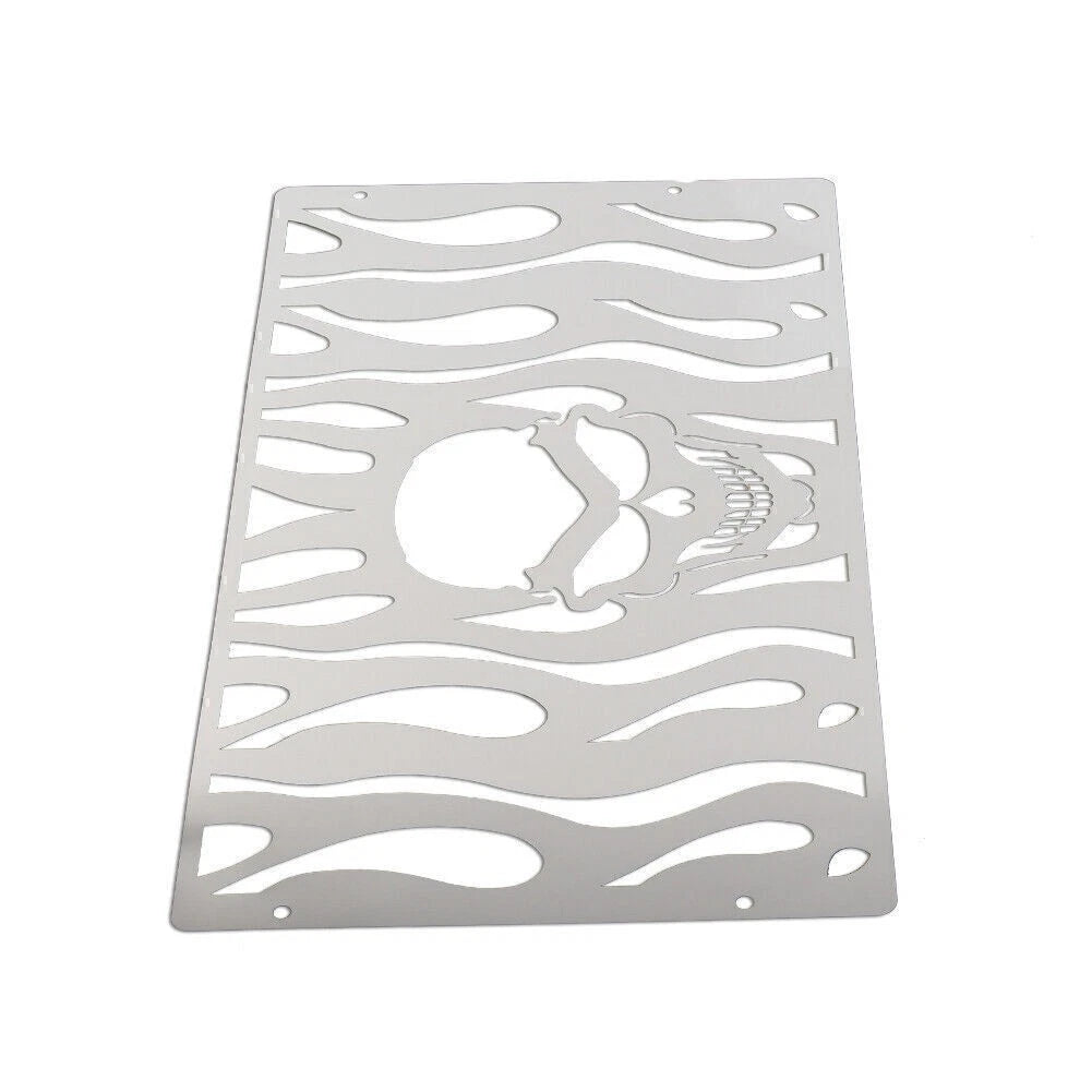 Skull Radiator Grill Guard Cover for Honda GL1500 (All Years) Stainless
