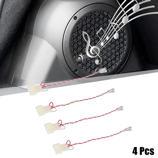 4pcs / Car Speaker Wire Harness Adapter / for Toyota Subaru