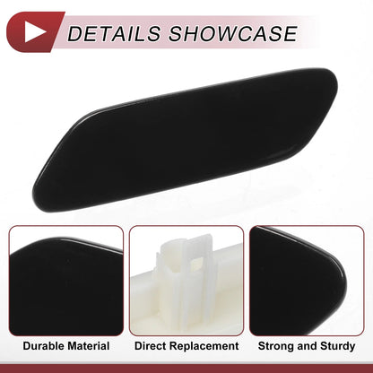 Front Left Washer Nozzle Cover for Lexus RX350 (2016-2019) Black 1 Pcs