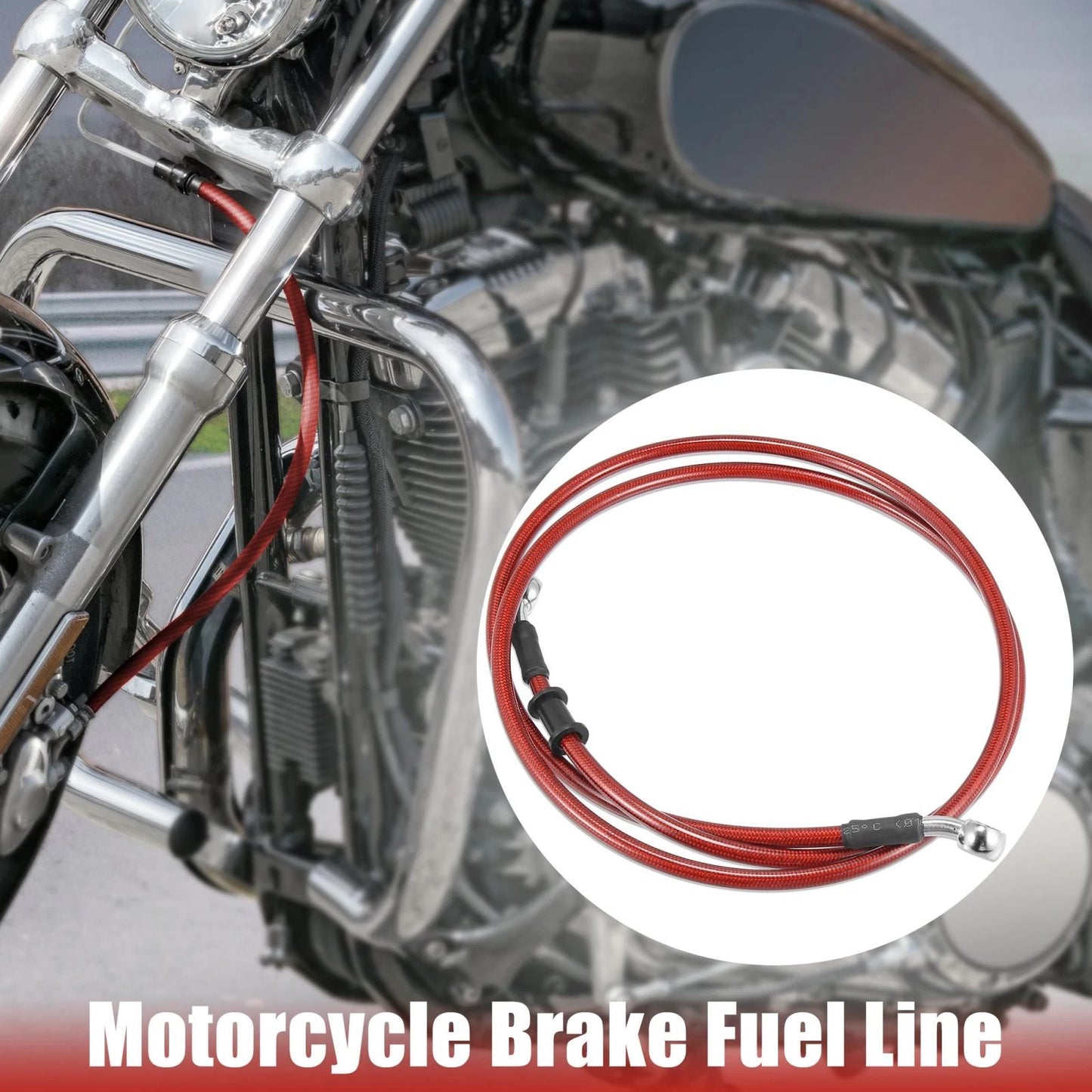 Braided Brake Clutch Oil Hoses Line Pipe 150cm 59.06 in 10mm for Moto ATV